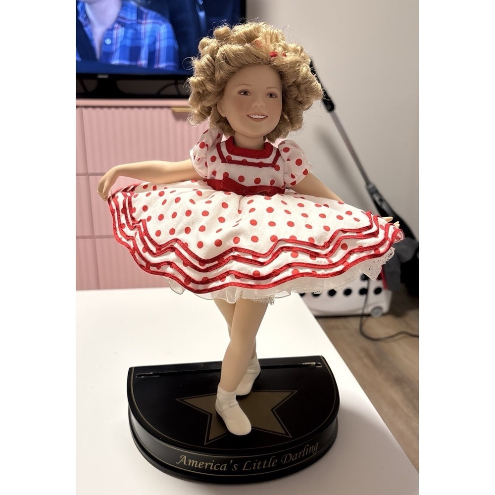 Vintage Shirley Temple Commemorative Doll by  Danbury Mint - Tall 12"